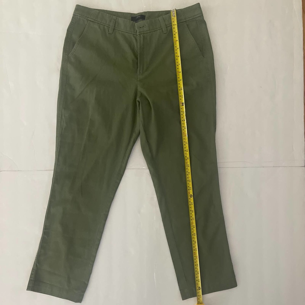 J. Crew Olive Green Straight-Leg Pants - Picture 12 of 12